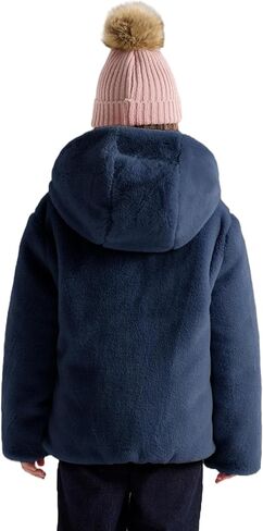 solomate Girls Winter Coats with Hood - 6-14Y Revisable Girls' Outerwear Puffer Jackets & Coats for Kids in Saudi Arabia