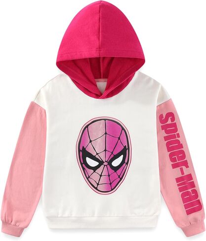 Marvel Spider-Man Girls Pullover Hoodie for Big Kids in Saudi Arabia