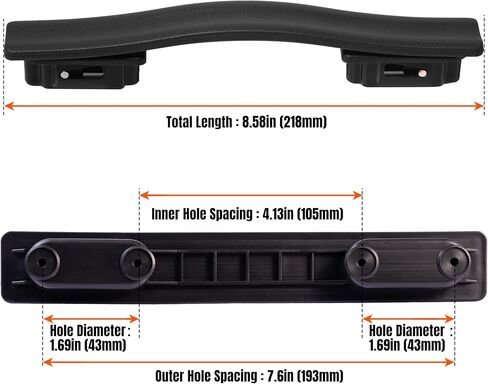 Luggage Handle 218mm Durable Spare Replacement Luggage Grip Carry Strap（HR-03N） in Saudi Arabia