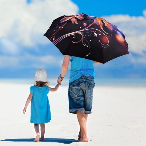 Portable High-density carbon steel structure Portable Travel Umbrella Windproof 3‑Fold Smooth Auto Open Compact Protective in Saudi Arabia