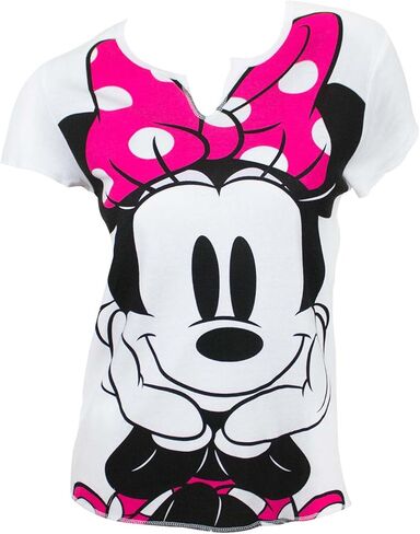 Disney Adult Women's Athleisure Top Minnie Mouscapade White (Medium) in Kuwait
