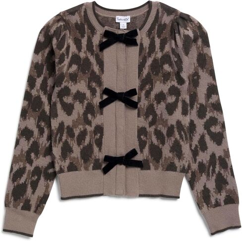 Splendid Girls Leopard Bow Cardigan in Saudi Arabia