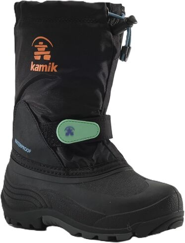 Kamik Waterbug 5 Winter Adventure Boots - Waterproof Toddler Rain Boots - Waterproof Shoes for Kids - Non-Slip Water Shoes - Removeable Liner - Adjustable Fit with Durable Traction in Saudi Arabia