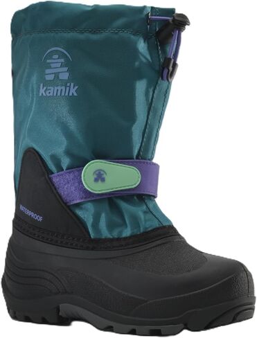 Kamik Waterbug 5 Winter Adventure Boots - Waterproof Toddler Rain Boots - Waterproof Shoes for Kids - Non-Slip Water Shoes - Removeable Liner - Adjustable Fit with Durable Traction in Saudi Arabia