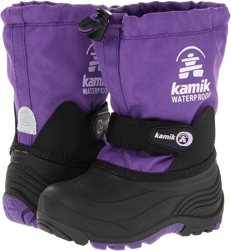 Kamik Waterbug 5 Winter Adventure Boots - Waterproof Toddler Rain Boots - Waterproof Shoes for Kids - Non-Slip Water Shoes - Removeable Liner - Adjustable Fit with Durable Traction in Saudi Arabia