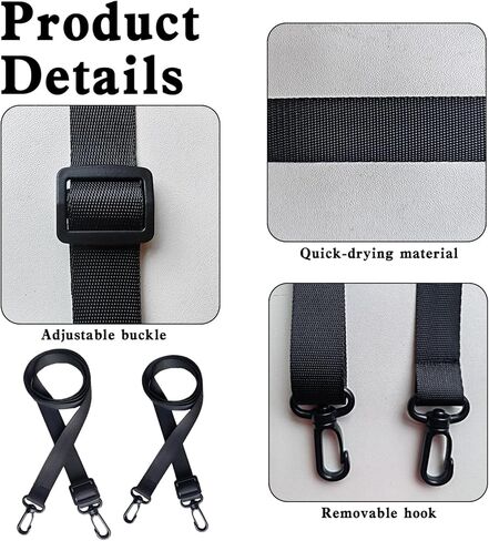 حبل حامل تصريف ما بعد العمليات الجراحية مع مشابك، عبوتان، حامل تصريف بعد جراحة البطن، أسود in Kuwait