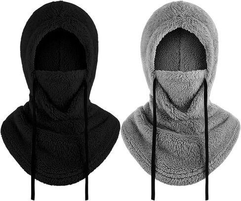 Skylety Fleece Balaclava Ski Mask Hooded Scarf Warmer Winter Face Mask Windproof Cover for Men Women in Saudi Arabia