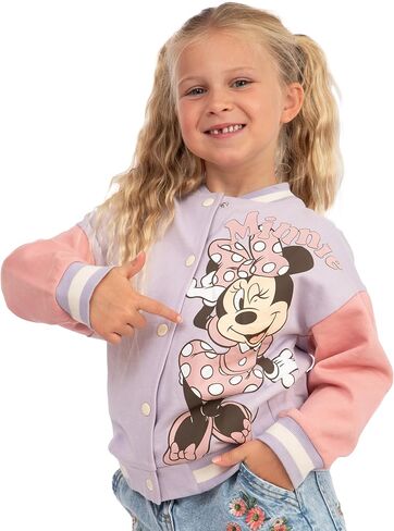Disney Minnie Mouse Girls Jacket, Minnie Kids Bomber Jacket, Cotton Kids Varsity Jackets in Saudi Arabia