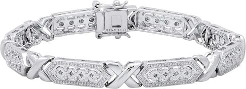 Dazzlingrock Collection 0.20 Carat (ctw) Round White Diamond Ladies Tennis Bracelet, 925 Sterling Silver in Saudi Arabia