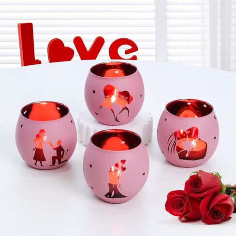 Christian Gifts for Men, Glass Candle Holders Set, Blue Tealight Votive Holders with Bible Verses, Religious Birthday Gifts for Dad, Brother, Son, Him, Coworker, Unique Spiritual Gifts for Men in Saudi Arabia