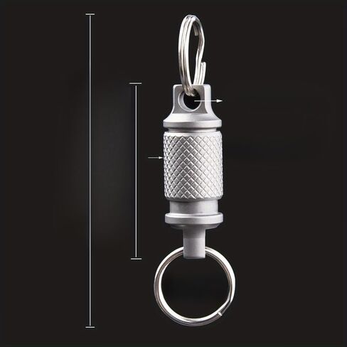 1pc Mini Rotary Buckle Titanium Alloy Keychain Wind Bell Connector Stainless Steel Key Ring Tool Non-slip in Saudi Arabia