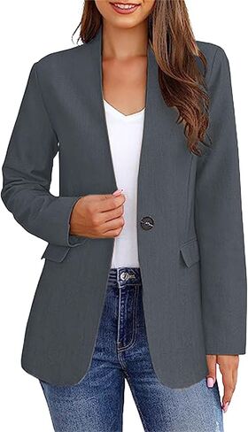 Blazers for Women Work Office Business Blazer Jackets Casual Long Sleeve Lapel Open Front Suit Jacket Dressy Clothes in Saudi Arabia