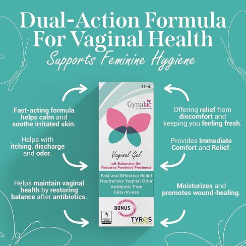 – PH Balancing Dual-Action Gel for Vaginal Health, Relieves Odor, Supports Healthy Bacteria, Fast-Acting, Paraben-Free, No-Mess for Women’s Health in Saudi Arabia
