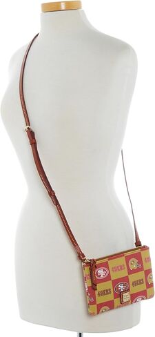 حقيبة يد Dooney & Bourke، NFL 49ERS بسحاب علوي | أحمر in Kuwait