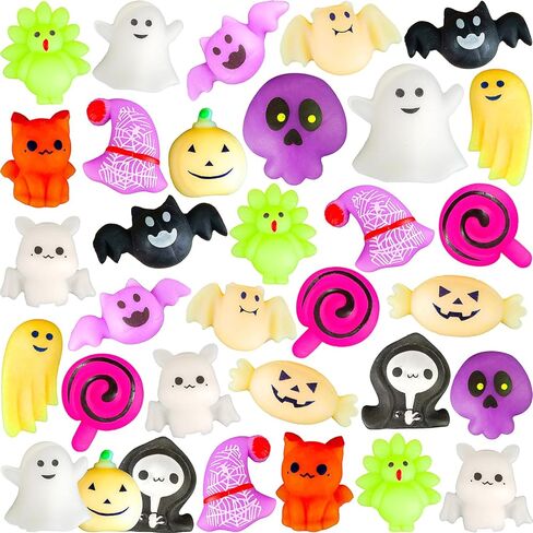 50 Packs Bulk Squeeze Ocean Classroom Students Gifts Rainbow Fidgets Gifts From Teacher, Mini Squishy Animal Holiday Rewards Party Favors for Kids in Kuwait