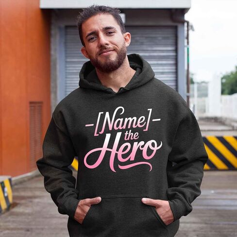 Fun Rank T-Shirt with Name Position Title Holders - The Hero Black in Saudi Arabia