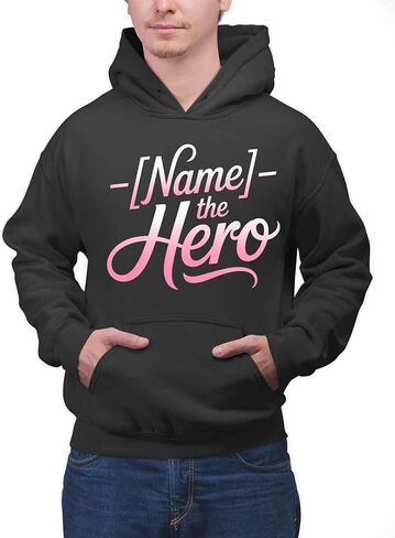 Fun Rank T-Shirt with Name Position Title Holders - The Hero Black in Saudi Arabia