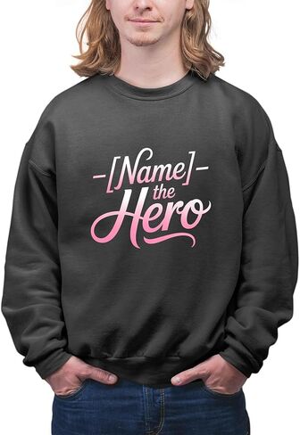 Fun Rank T-Shirt with Name Position Title Holders - The Hero Black in Saudi Arabia
