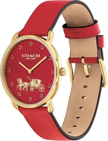 COACH Elliot Women's - 2H Quartz Watch - Leather Strap - Year of The Horse Lunar New Year Edition - Crystal Markers - Gift for Her - 36mm in Saudi Arabia