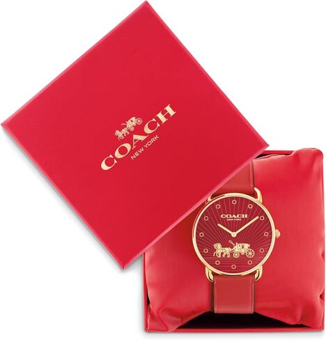 COACH Elliot Women's - 2H Quartz Watch - Leather Strap - Year of The Horse Lunar New Year Edition - Crystal Markers - Gift for Her - 36mm in Saudi Arabia