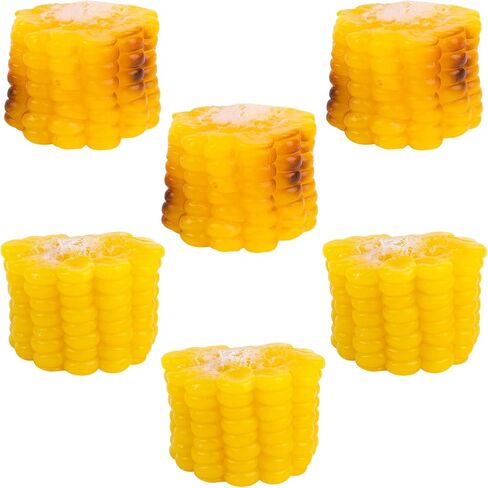 Framendino, 6 Pack Artificial Roasted Corn Vegetable Model Simulation PVC Resin Food Props Home Kitchen Photography in Saudi Arabia