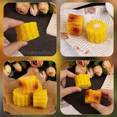 Framendino, 6 Pack Artificial Roasted Corn Vegetable Model Simulation PVC Resin Food Props Home Kitchen Photography in Saudi Arabia