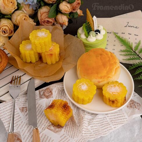 Framendino, 6 Pack Artificial Roasted Corn Vegetable Model Simulation PVC Resin Food Props Home Kitchen Photography in Saudi Arabia