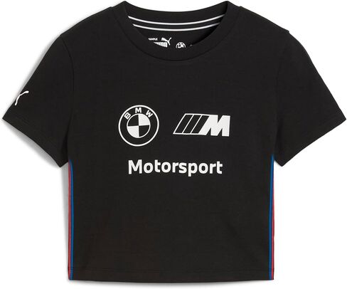 PUMA Women's Standard BMW MMS ESS Logo Tee, White in Saudi Arabia