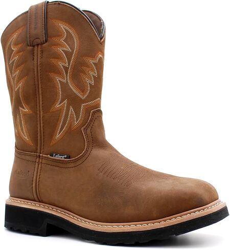 Laforst Men's Waterproof Composite Toe Puncture Resistant Cowboy Boot BRN in Saudi Arabia