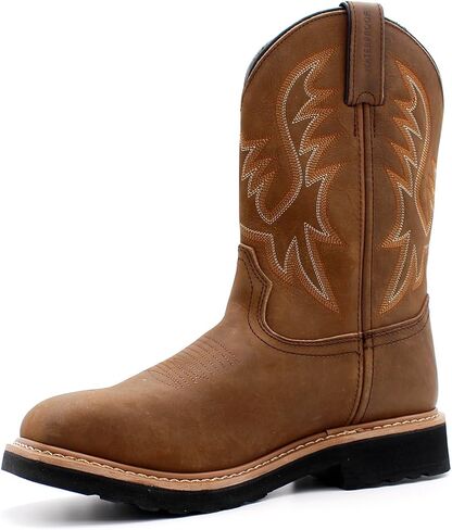 Laforst Men's Waterproof Composite Toe Puncture Resistant Cowboy Boot BRN in Saudi Arabia