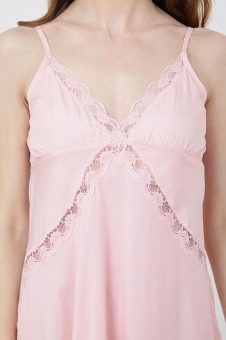 Miss Lavish London Women's Nightdress - Soft Viscose Nightgown Sleepwear for Women - Neckline Midi Dresses Gift for Teen in Kuwait