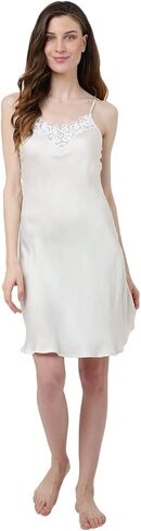 Miss Lavish London Women's Nightdress - Soft Viscose Nightgown Sleepwear for Women - Neckline Midi Dresses Gift for Teen in Kuwait