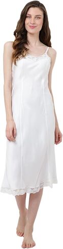 Miss Lavish London Women's Nightdress - Soft Viscose Nightgown Sleepwear for Women - Neckline Midi Dresses Gift for Teen in Kuwait