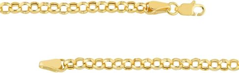 JEWELHEART 14K Gold Anklets For Women - 14K Real Gold Rolo Link Chain Ankle Bracelet - Dainty Foot Chain Bracelet in Saudi Arabia