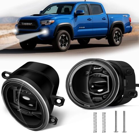مصابيح ضباب LED مطورة متوافقة مع Tacoma 2005-2011 لـ Sequoia 2008-2015 لـ Tundra 2007-2013 لـ Solara 2004-2006 مجموعة أدوات تجميع مصابيح الضباب 40 وات in Kuwait