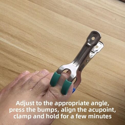 2Pcs Acupuncture Point Clip Hand and Foot Acupressure Massage Tool Thumb Clip for Headache, Migraine, Tension, and Anxiety Relief in Saudi Arabia