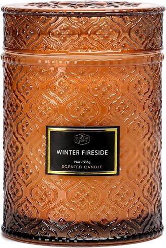 Christmas Candles, Frosted Cranberry Candle, 19oz Large Candles for Home, Aromatherapy Candle Christmas Gifts for Women, Luxury Scented Candles for Women, 88 Hours Burning Time in Kuwait