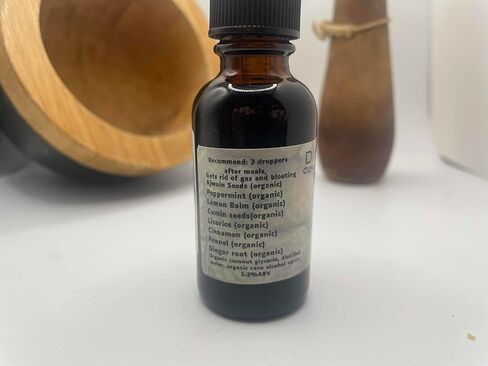 سهولة الهضم | قطرات عشبية عضوية 100% | شاي مركز ومستخلص | النعناع والأجوين والزنجبيل والمزيد | منشط الجهاز الهضمي الأيورفيدا من قبل المعالجين بالأعشاب مالك وخبير in Kuwait