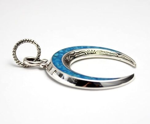 COSUMOSU 925 sterling silver pendant - Horseshoe turquoise style in Saudi Arabia