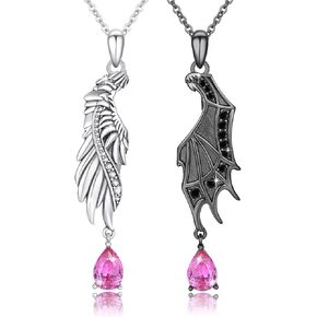 OHAYOO Couple Necklace Set 925 Sterling Silver Tree of Life Necklace Couple Sisters Matching Necklace Couple Jewelry Gift for Girlfriend and Boyfriend in Kuwait