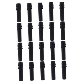 TEHAUX 20pcs Teardrop Candle Sleeves for Chandelier Plastic Candelabra Base Socket Covers Easy to Install Candle Lamp Holder Tubes in Kuwait