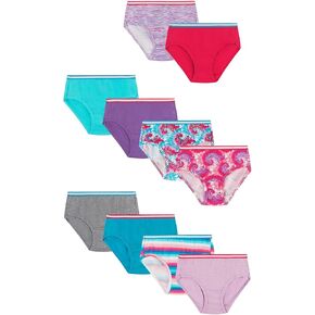 Hanes Girls Sparkle Briefs 10-Pack, 14, Assorted in Saudi Arabia