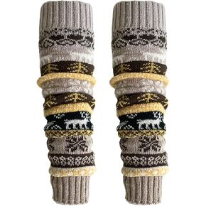 Wool Blended Leg Warmers for Women Winter, Festivel Look Knee High Socks Bohemian Thick Socks by Daisy&Dino in Saudi Arabia