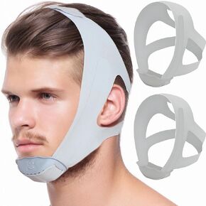 2 Pack Chin Strap for Sleeping - Effective Stop Snoring Solution - Adjustable Anti Snoring Chin Strap for Men Women Breathable Anti Snroing Devices in Saudi Arabia