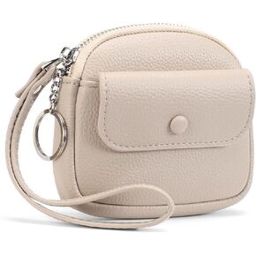 SENDEFN Small Leather Women Coin Purse, Women's Keychain Zipper Pocket Pouch Wallet in Saudi Arabia