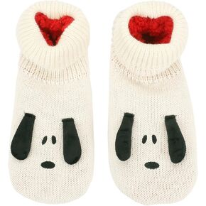 Bioworld Peanuts Snoopy 3D Ears Women's Sherpa Lined Slipper Socks in Saudi Arabia