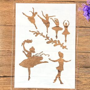 Tiamech A4 Beauty African Girl Stencil للطلاء على الخشب القابل لإعادة الاستخدام ، فتاة ، طبقات ، استنسل DIY ، التلوين ، حجم زخرفة ، 8.3 × 11.7 بوصة ، قالب in Kuwait