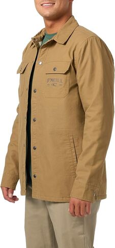 O’Neill Men’s Lined Jacket – Durable Canvas or Flannel Outer, High Pile Interior for Warmth, Standard Fit Everyday Layer in Saudi Arabia