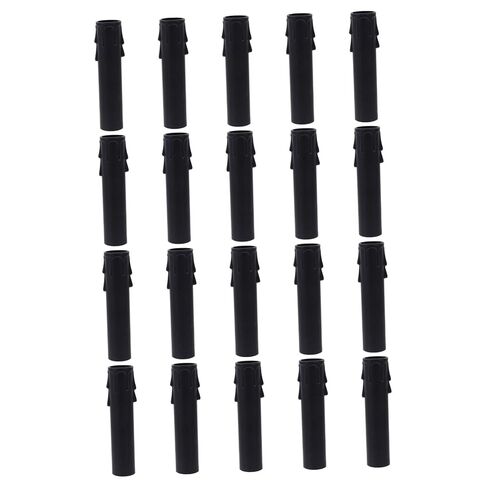 TEHAUX 20pcs Teardrop Candle Sleeves for Chandelier Plastic Candelabra Base Socket Covers Easy to Install Candle Lamp Holder Tubes in Saudi Arabia