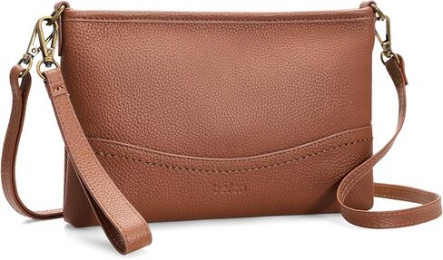 befen Genuine Leather Wristlet Wallet for Women Soft RFID Leather Clutch Purse with Built in Wallet Trendy Crossbody Bag in Saudi Arabia